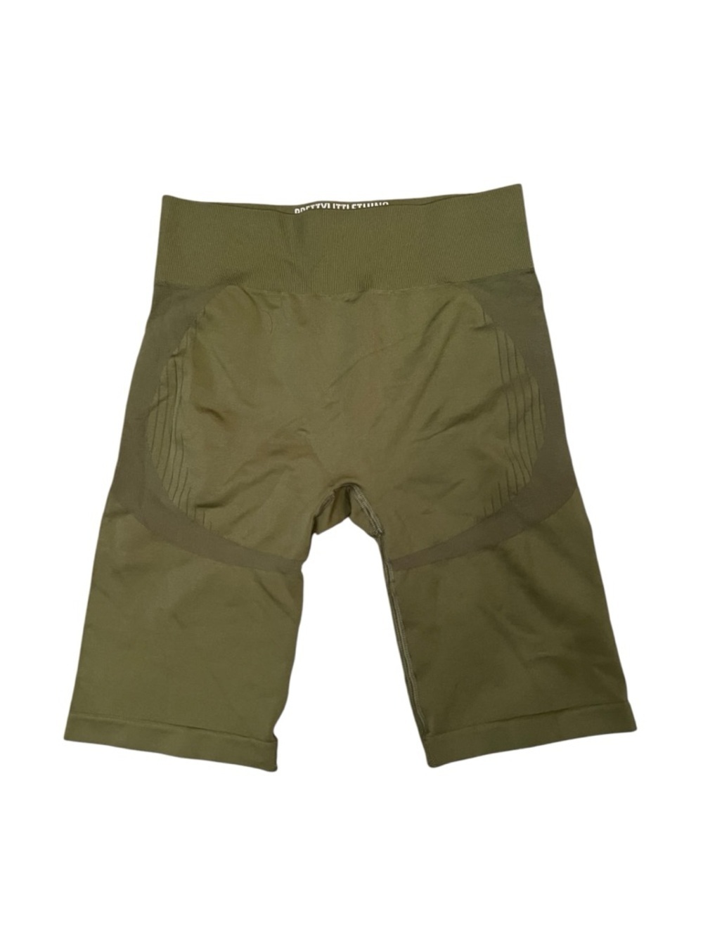 PrettyLittleThing Seamless Biker Shorts Olive Green High Waisted Athleisure
